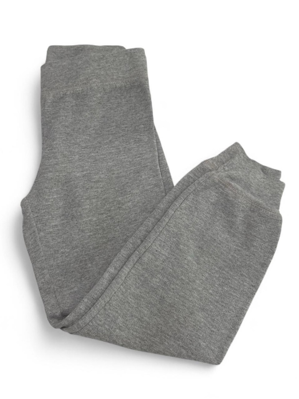Girls Gray Fleece Jogger Sweatpants Size XS (4/5) Soft Cotton Blend